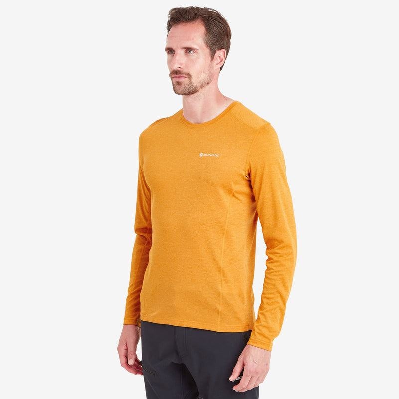 Orange Men's Montane Dart Long Sleeve T Shirts | UTP8814RS