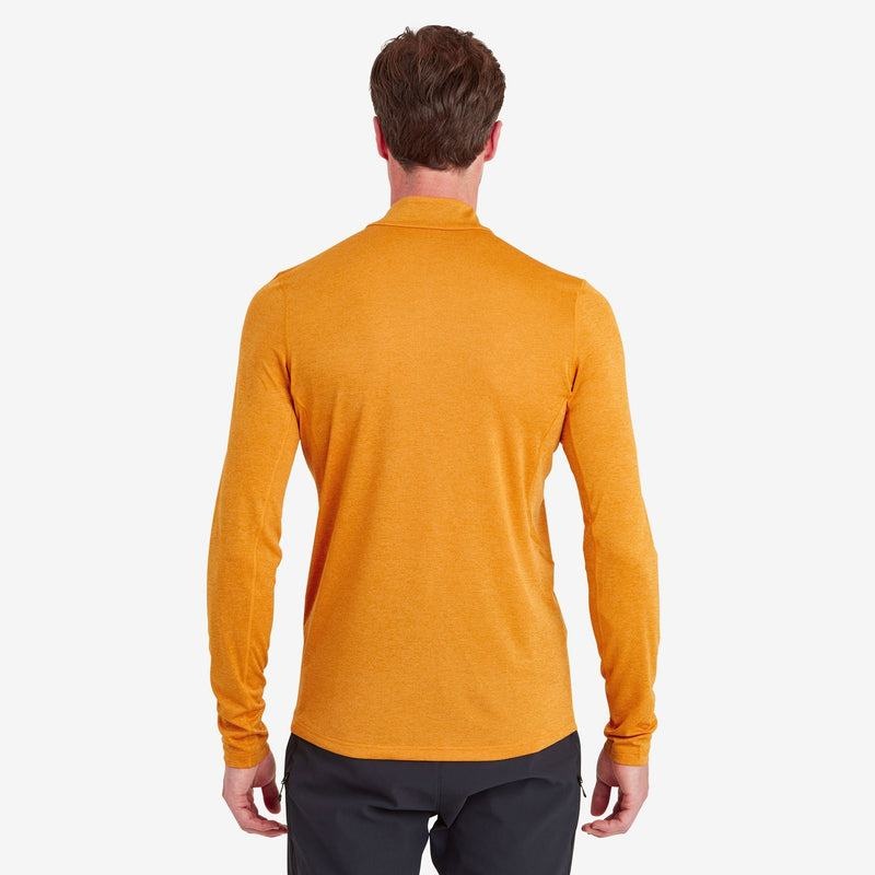 Orange Men's Montane Dart Zip Neck T Shirts | VYD9299LJ