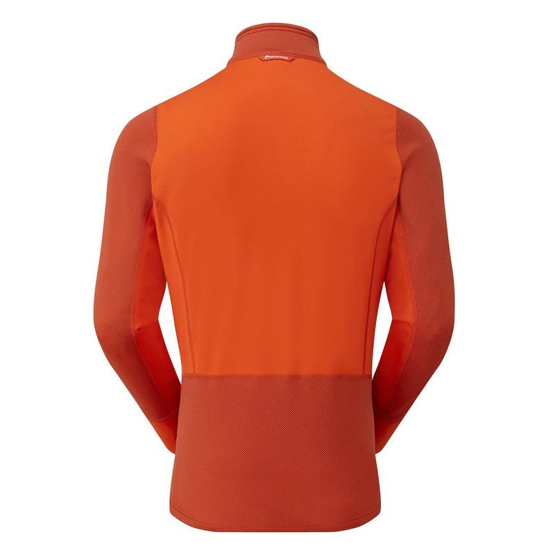 Orange Men's Montane Iridium Hybrid Pull-On Fleece Jackets | QWP6520XW