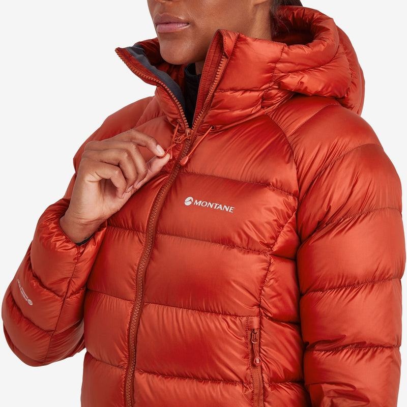 Orange Red Women's Montane Anti-Freeze XT Hooded Down Jackets | QWK283GK