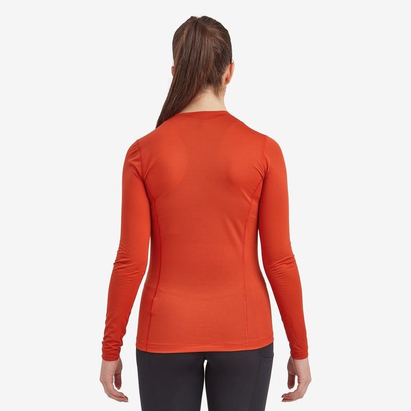 Orange Red Women's Montane Dart Lite Long Sleeve T Shirts | MGB3553GY