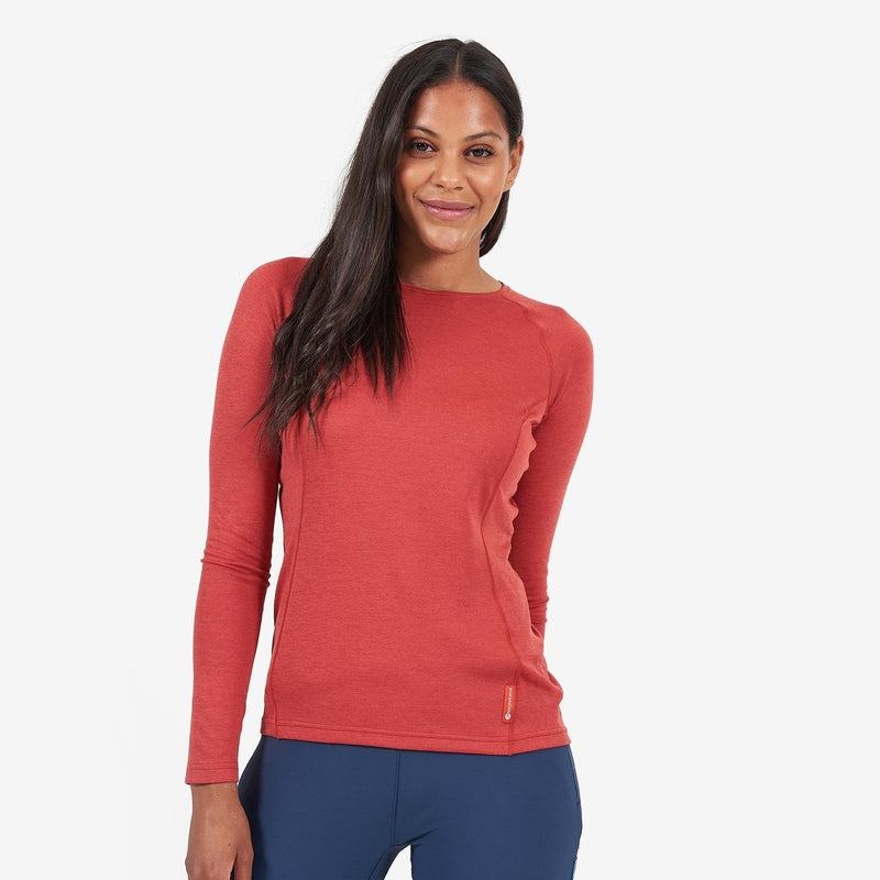 Orange Red Women's Montane Dart Long Sleeve T Shirts | FBF3771ME