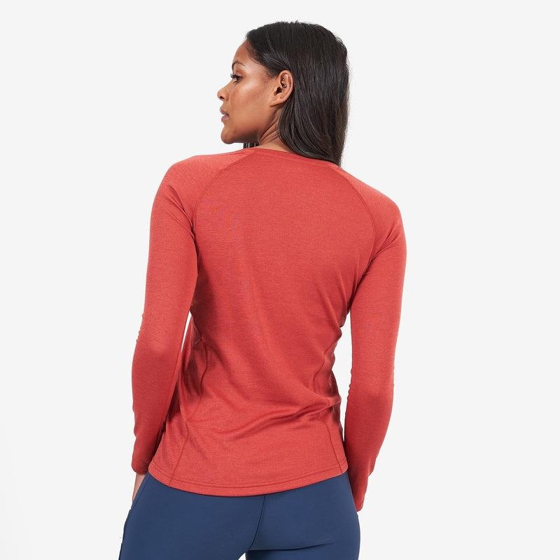 Orange Red Women's Montane Dart Long Sleeve T Shirts | FBF3771ME