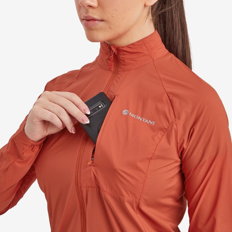 Orange Red Women's Montane Featherlite Windproof Jackets | DJL5878XU