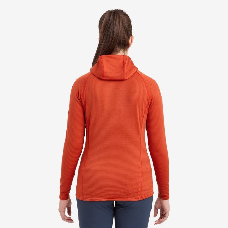 Orange Red Women's Montane Protium Lite Hooded Pull On Fleece | SIE2193MY