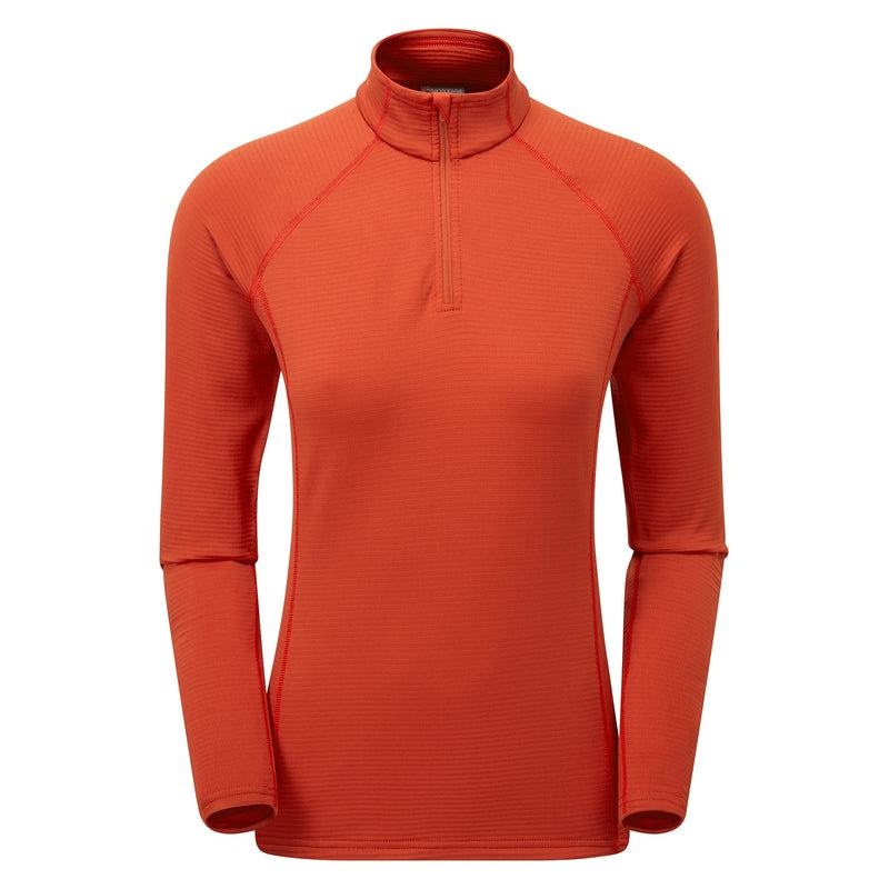 Orange Red Women\'s Montane Protium Lite Pull On Fleece | HMC9472CR