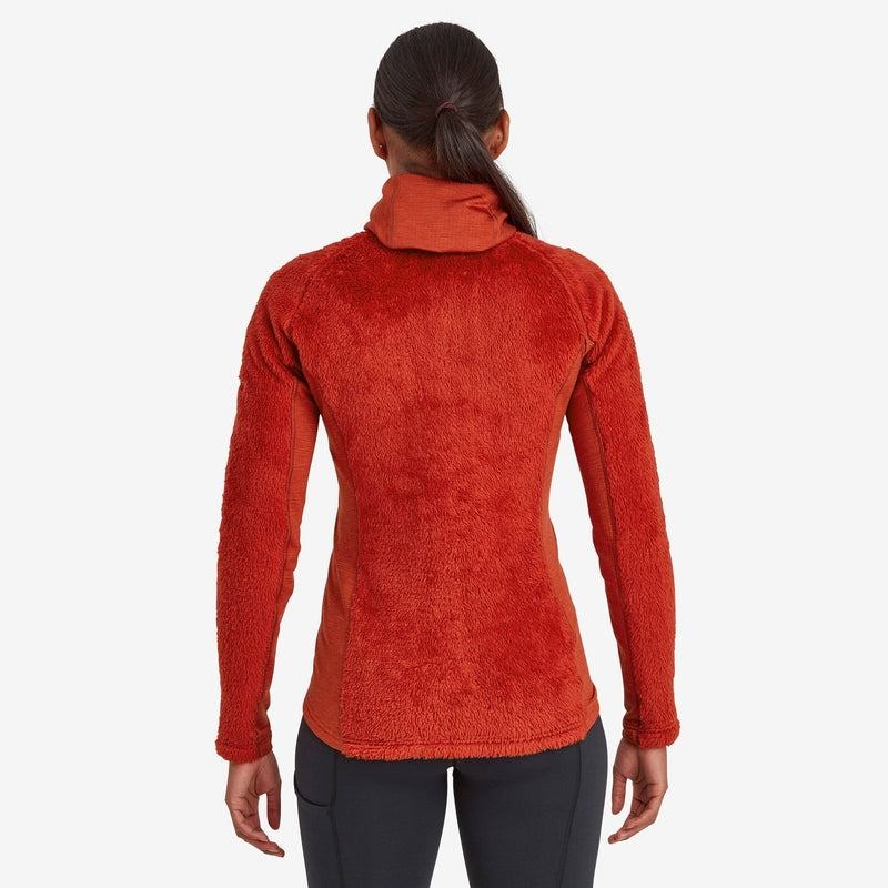 Orange Red Women's Montane Protium XPD Hooded Fleece Jackets | AAZ889EB