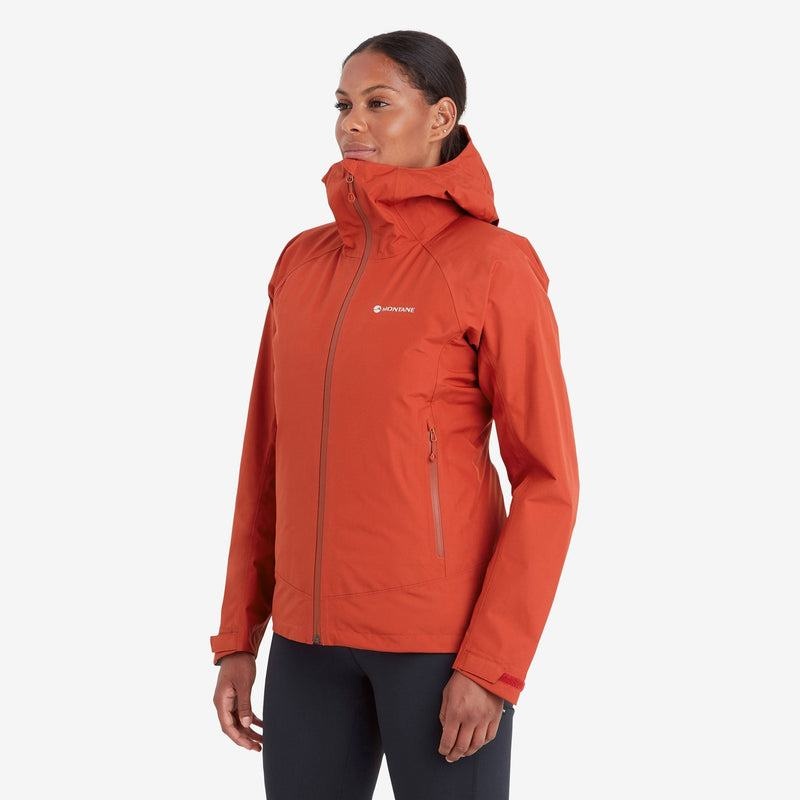 Orange Red Women's Montane Spirit Waterproof Jackets | OQS6226RG