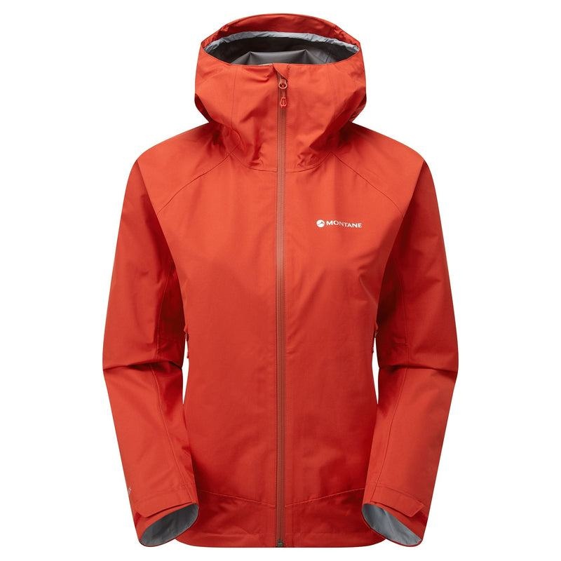 Orange Red Women\'s Montane Spirit Waterproof Jackets | OQS6226RG