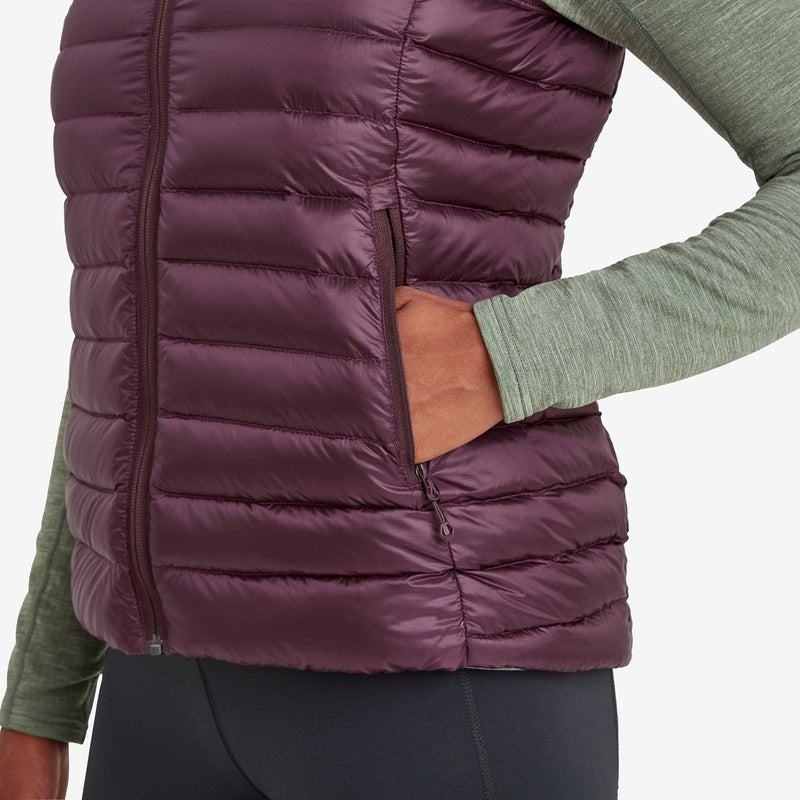 Purple Women's Montane Anti-Freeze Down Vest | MUO183XZ