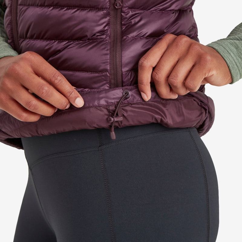 Purple Women's Montane Anti-Freeze Down Vest | MUO183XZ