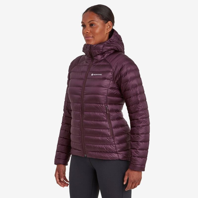 Purple Women's Montane Anti-Freeze Hooded Down Jackets | YZW4483HP