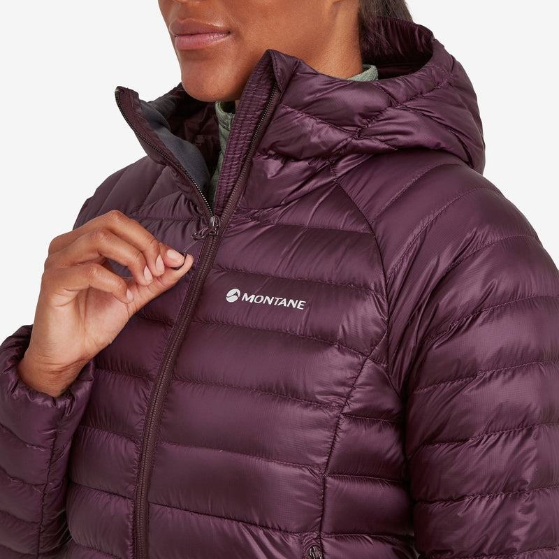 Purple Women's Montane Anti-Freeze Hooded Down Jackets | YZW4483HP