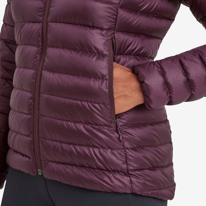 Purple Women's Montane Anti-Freeze Hooded Down Jackets | YZW4483HP