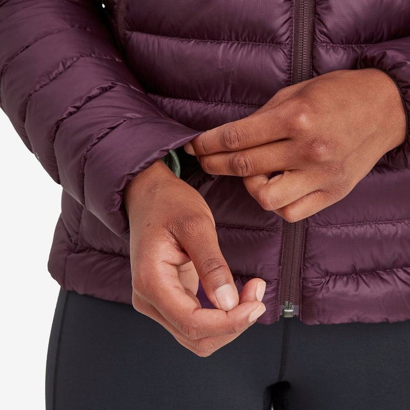 Purple Women's Montane Anti-Freeze Hooded Down Jackets | YZW4483HP