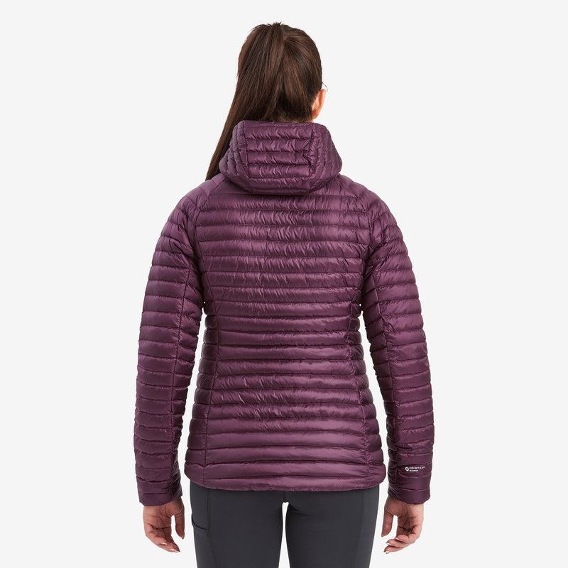 Purple Women's Montane Anti-Freeze Lite Hooded Down Jackets | WUL394MO