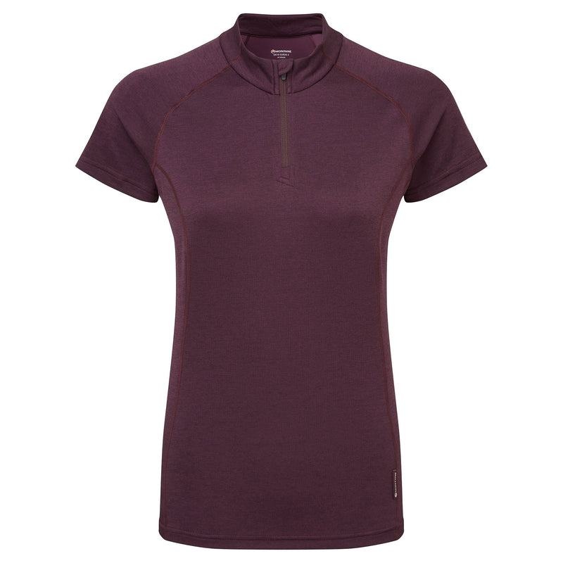 Purple Women\'s Montane Dart Zip T Shirts | XLE10093OG