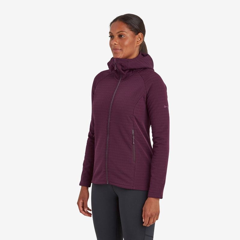 Purple Women's Montane Protium XT Hooded Fleece Jackets | TFW10019PG