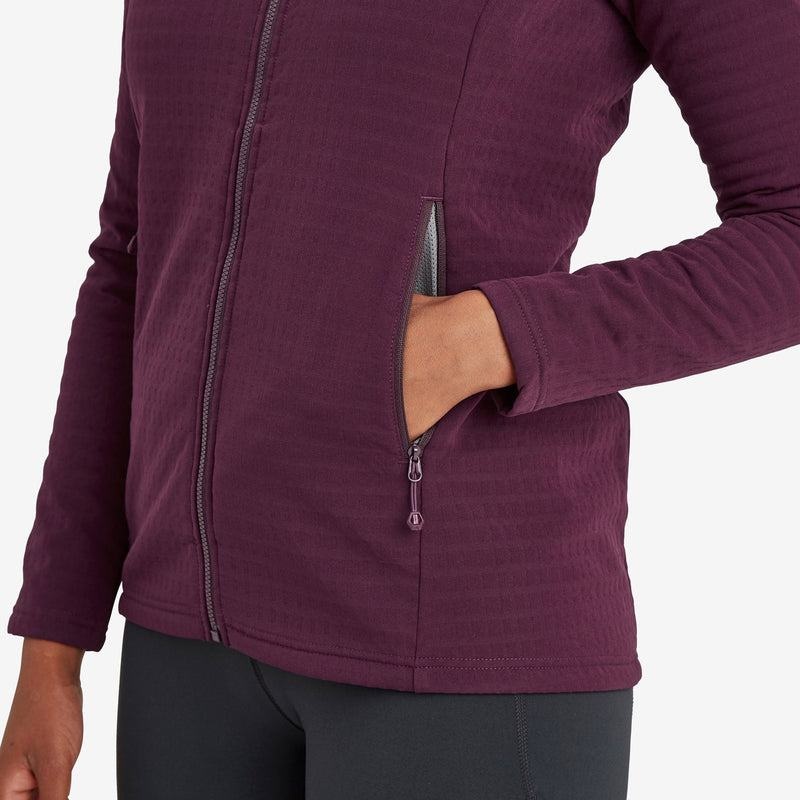 Purple Women's Montane Protium XT Hooded Fleece Jackets | TFW10019PG