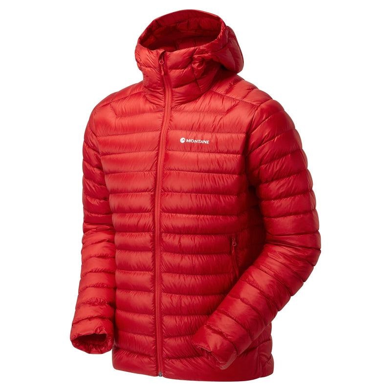 Red Men's Montane Anti-Freeze Hooded Down Jackets | NFH6569RW