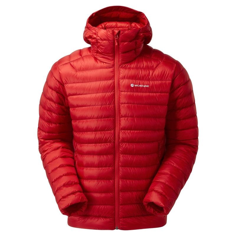 Red Men\'s Montane Anti-Freeze Hooded Down Jackets | NFH6569RW