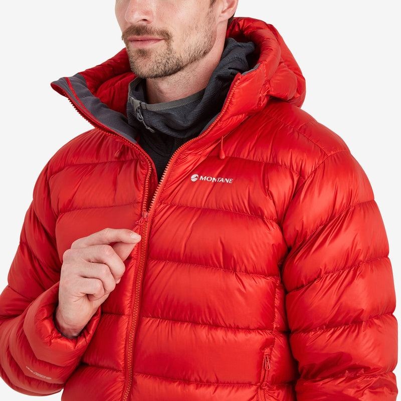 Red Men's Montane Anti-Freeze XT Hooded Down Jackets | KQW984GS