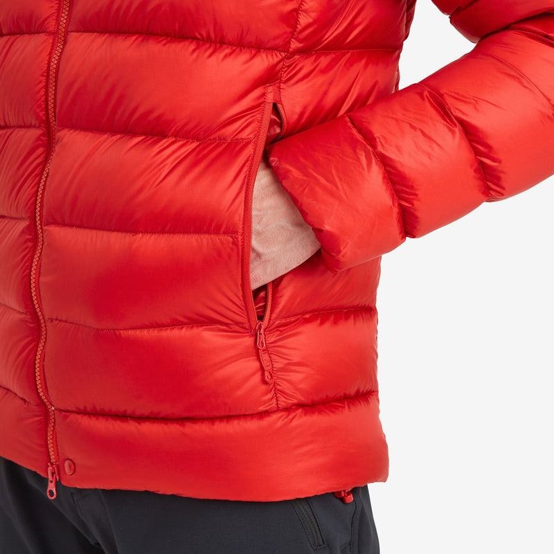 Red Men's Montane Anti-Freeze XT Hooded Down Jackets | KQW984GS