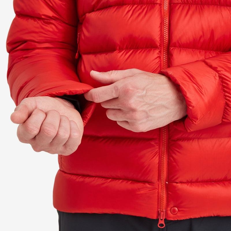 Red Men's Montane Anti-Freeze XT Hooded Down Jackets | KQW984GS