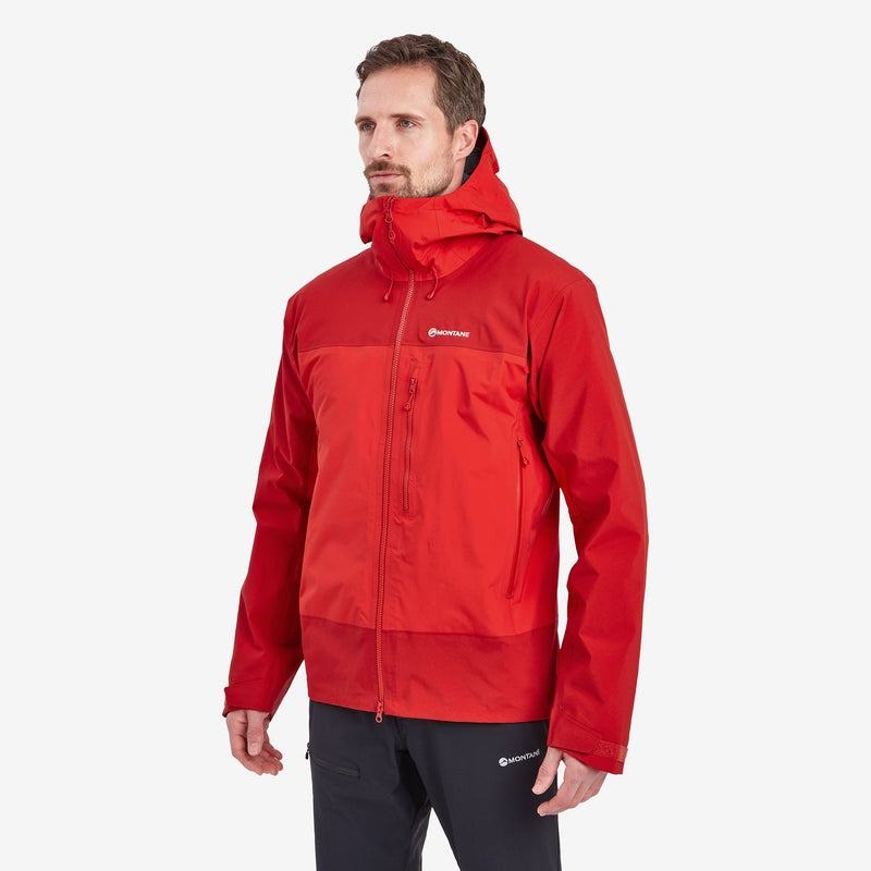 Red Men's Montane Phase XPD Waterproof Jackets | PUW1963LV