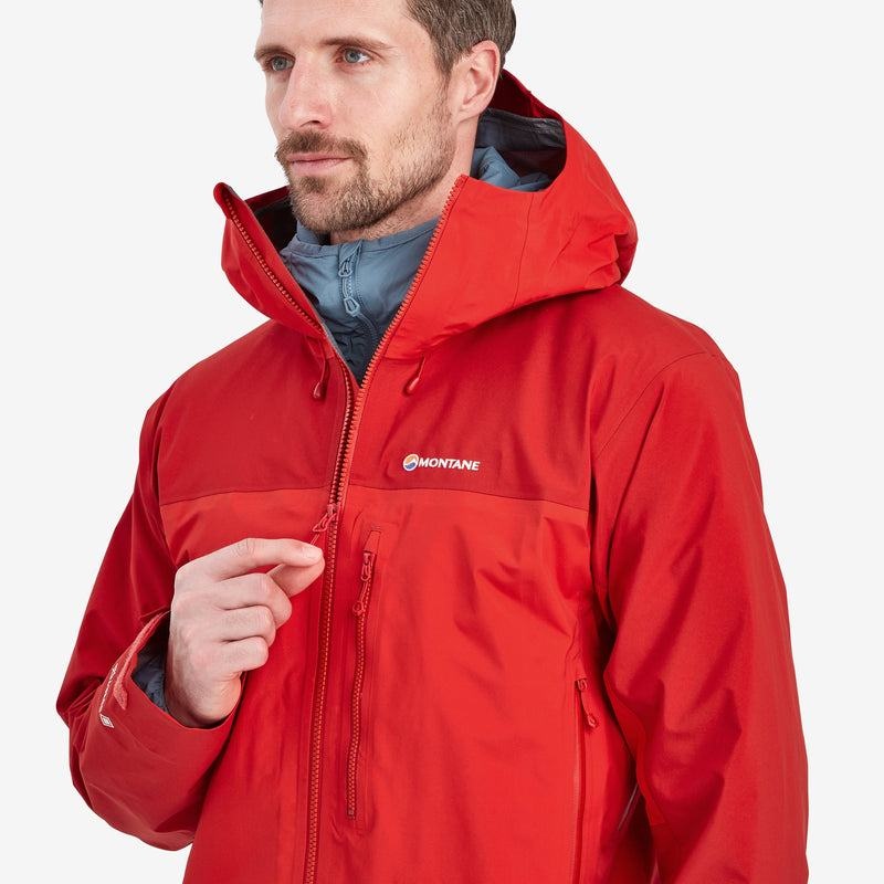 Red Men's Montane Phase XPD Waterproof Jackets | PUW1963LV