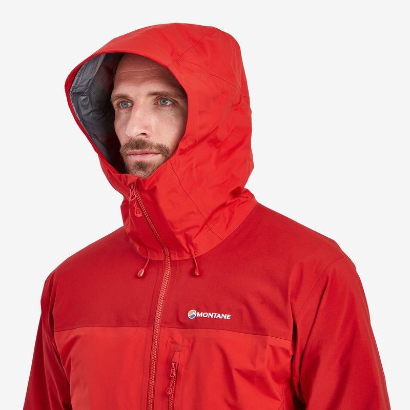 Red Men's Montane Phase XPD Waterproof Jackets | PUW1963LV