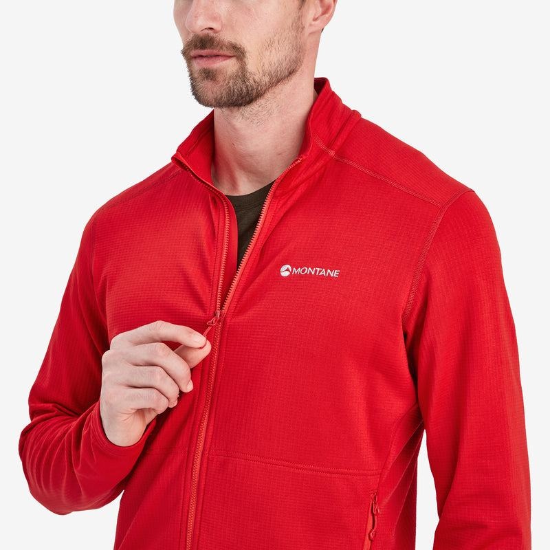 Red Men's Montane Protium Fleece Jackets | LLE165HW