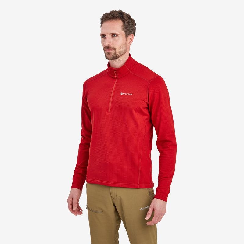 Red Men's Montane Protium Pull On Fleece | IKC5834DI