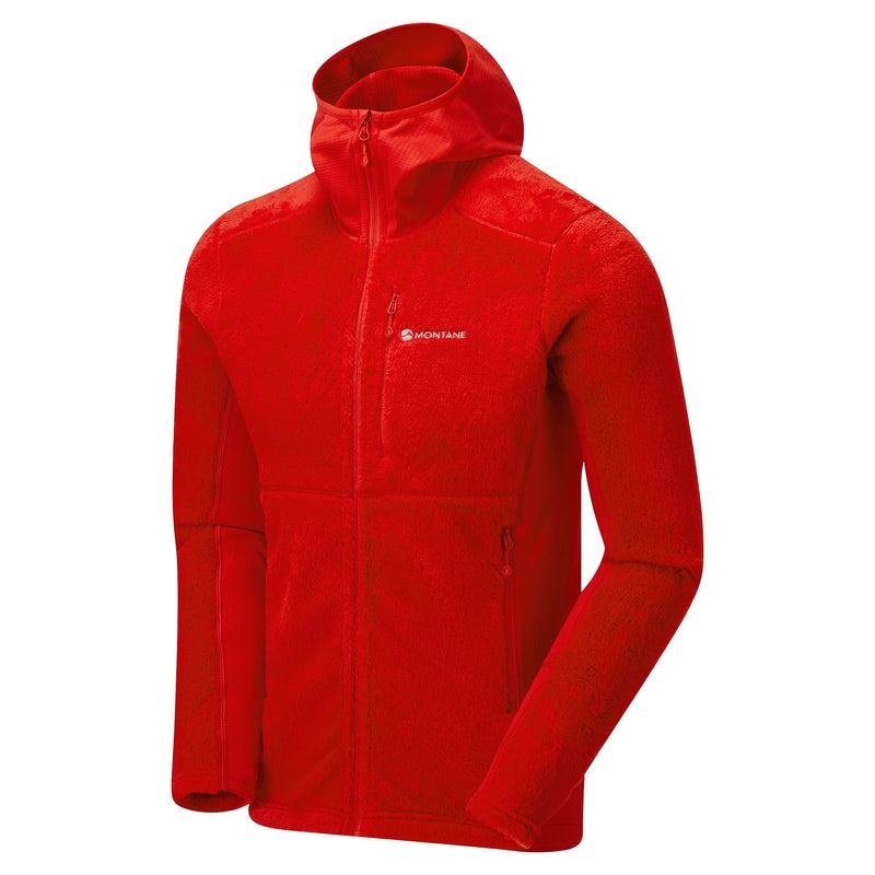 Red Men's Montane Protium XPD Hooded Fleece Jackets | EYN493IV