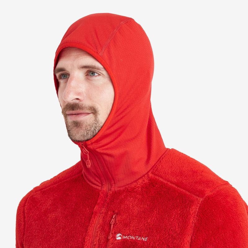 Red Men's Montane Protium XPD Hooded Fleece Jackets | EYN493IV