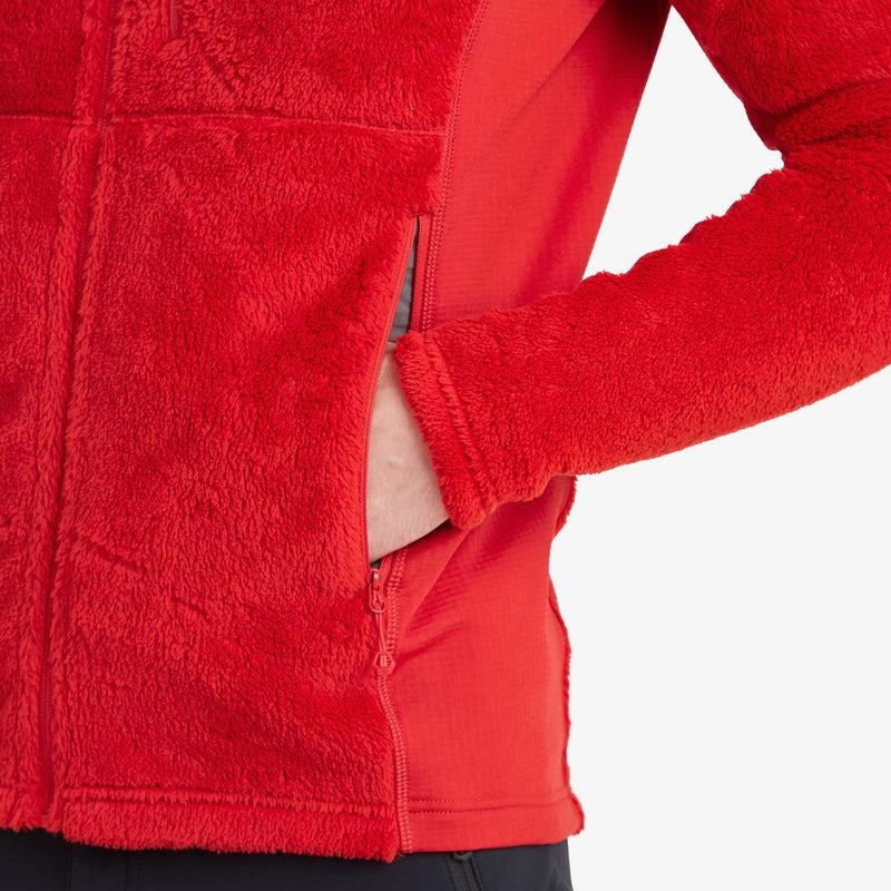 Red Men's Montane Protium XPD Hooded Fleece Jackets | EYN493IV