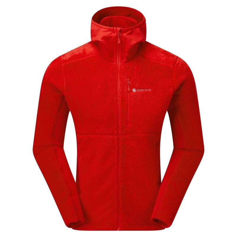 Red Men\'s Montane Protium XPD Hooded Fleece Jackets | EYN493IV