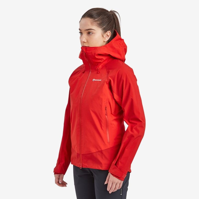 Red Women's Montane Phase XPD Waterproof Jackets | BKX9545RY