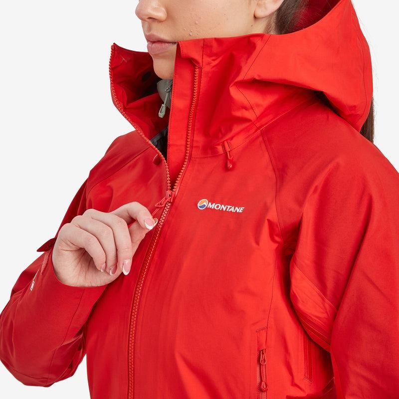 Red Women's Montane Phase XPD Waterproof Jackets | BKX9545RY