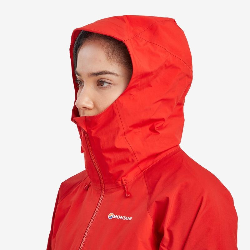 Red Women's Montane Phase XPD Waterproof Jackets | BKX9545RY