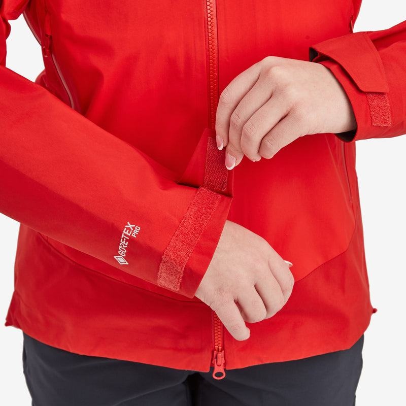 Red Women's Montane Phase XPD Waterproof Jackets | BKX9545RY